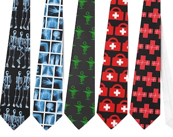Necktie Radiologist Traumatologue Scanner Pharmaceutico Doctor Cardiologue Heart Surgeon Cosplay