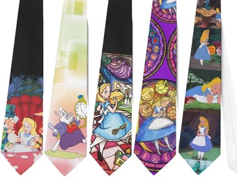 Necktie Alice Cheshire Cat White Rabbit Cosplay