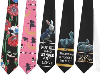 Necktie Alice Cheshire Cat White Rabbit Cosplay