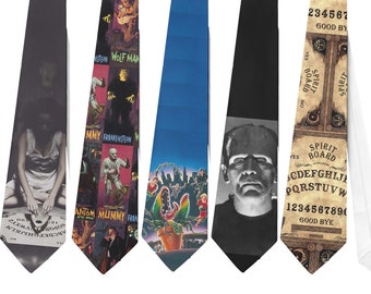 Necktie Halloween Ouija Board Frankenstein Undead Cosplay