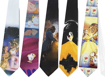 Necktie Beauty and the Beast Bella Rose Chip Potts Cosplay