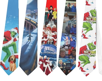 Necktie grinch white christmas polar express plains trains automobiles Cosplay