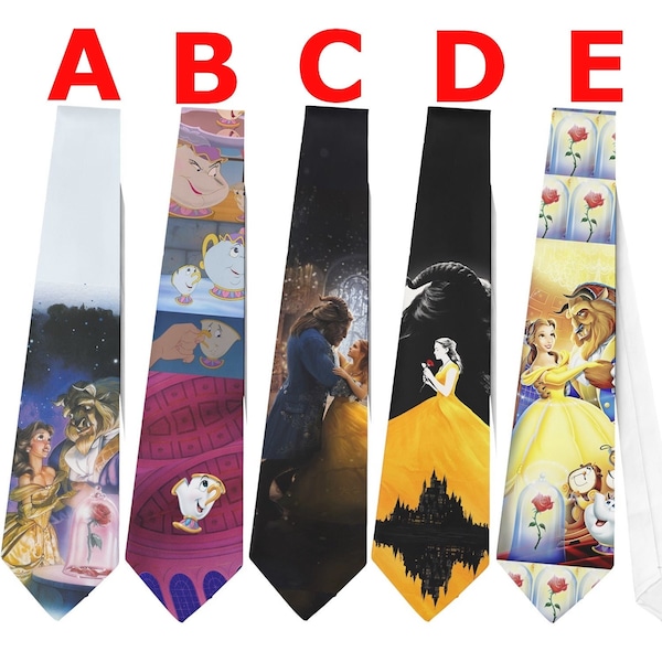 Necktie Beauty and the Beast Bella Rose Chip Potts Cosplay