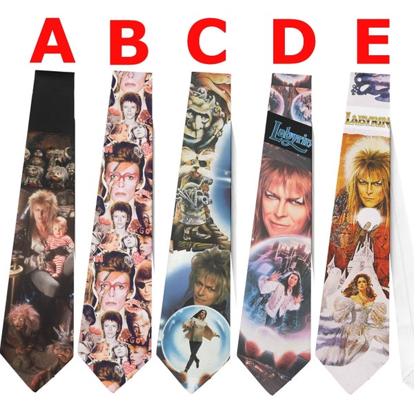 Corbata David Bowie Laberinto rey duende ziggy Stardust Cosplay