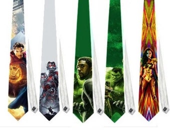 Necktie Dr Strange Antman Hulk Bruce Banner Black Panther  Cosplay