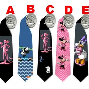 Necktie Pink Panther Micky Daisy Minnie Halloween Cosplay image 1