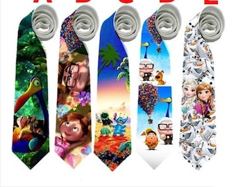 Necktie Up Lilo Stitch Alien Monster Elsa Frozen Cosplay