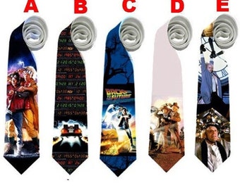 Necktie Back to the Future Time Travel Wild West Cosplay