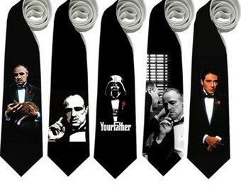 Necktie GODFATHER marlon mafia gangsters Cosplay