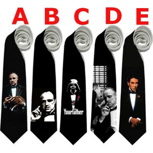 Necktie GODFATHER marlon mafia gangsters Cosplay image 1