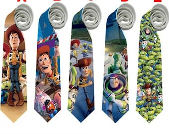 Necktie Woody Buzz Lightyear Rex Jessie Aliens Mr Potato Potatoe Tie Cosplay