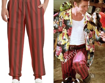 Pantalones de cintura elástica para hombre Ace Ventura cuando la naturaleza llama cosplay de detective de mascotas LEER DESCRIPCIÓN