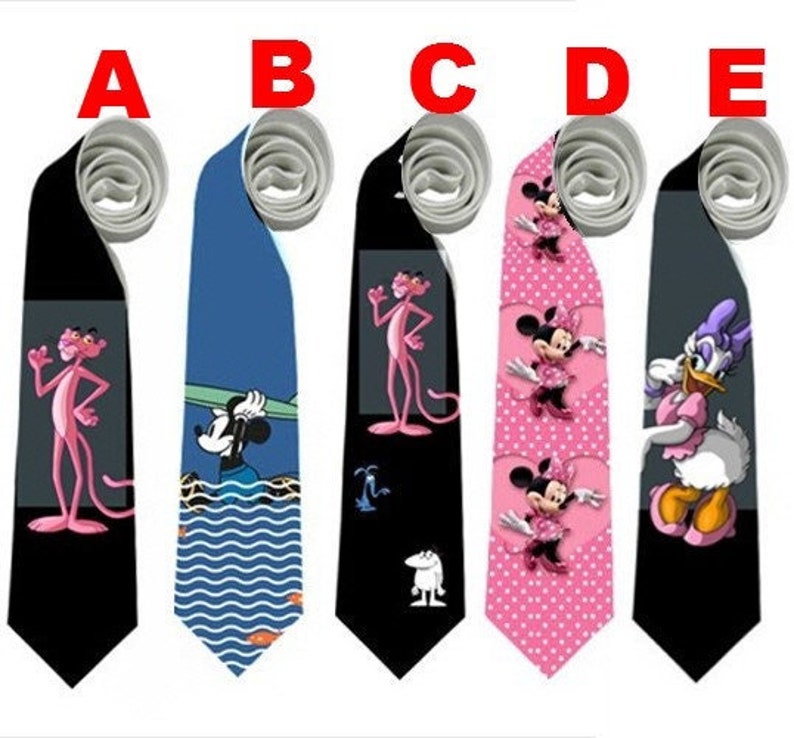 Necktie Pink Panther Micky Daisy Minnie Halloween Cosplay image 1