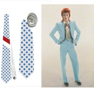 Necktie Ziggy Stardust David Bowie Life on Mars  Cosplay