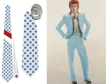 Necktie Ziggy Stardust David Bowie Vida en Marte Cosplay