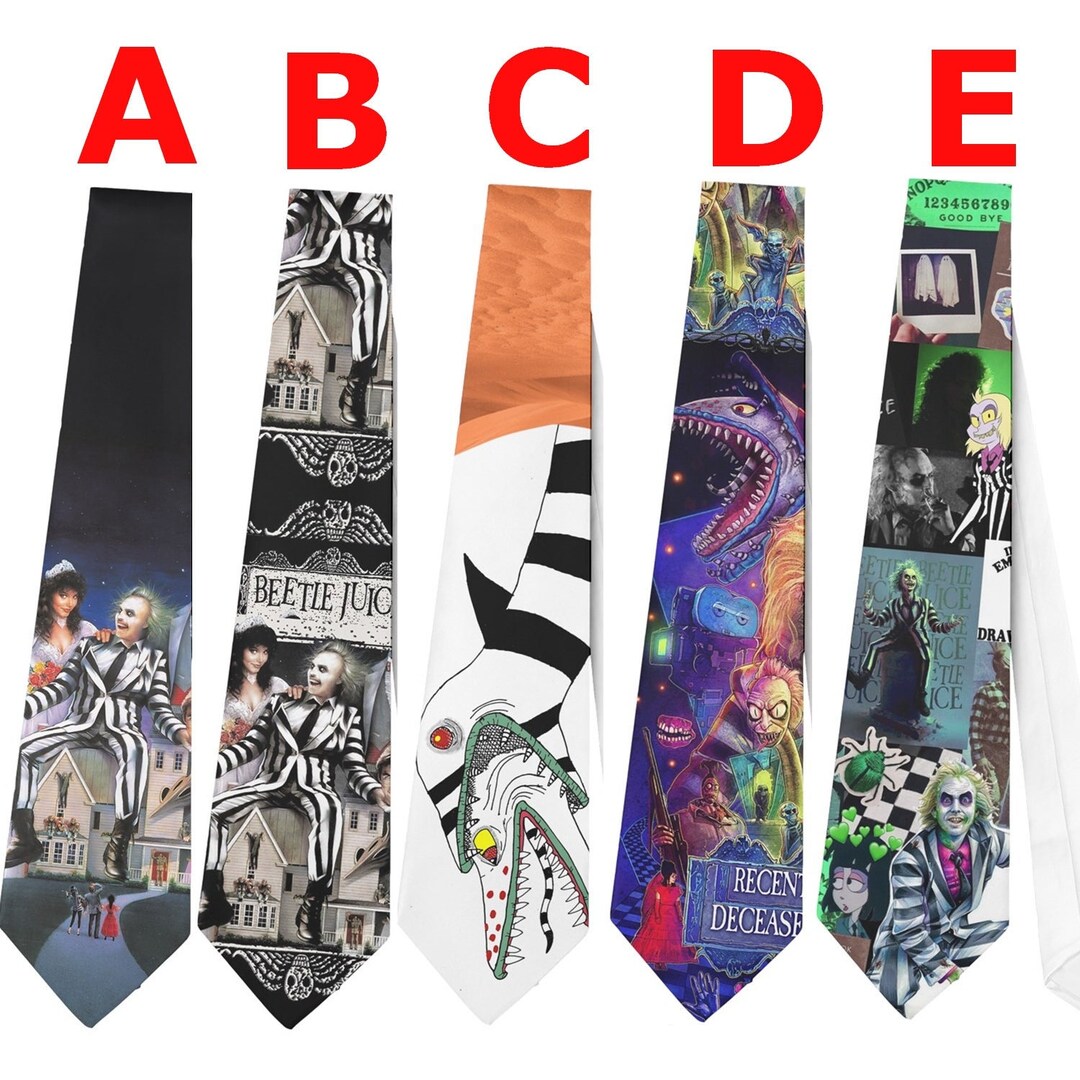 Necktie Beetlejuice Halloween Cosplay - Etsy