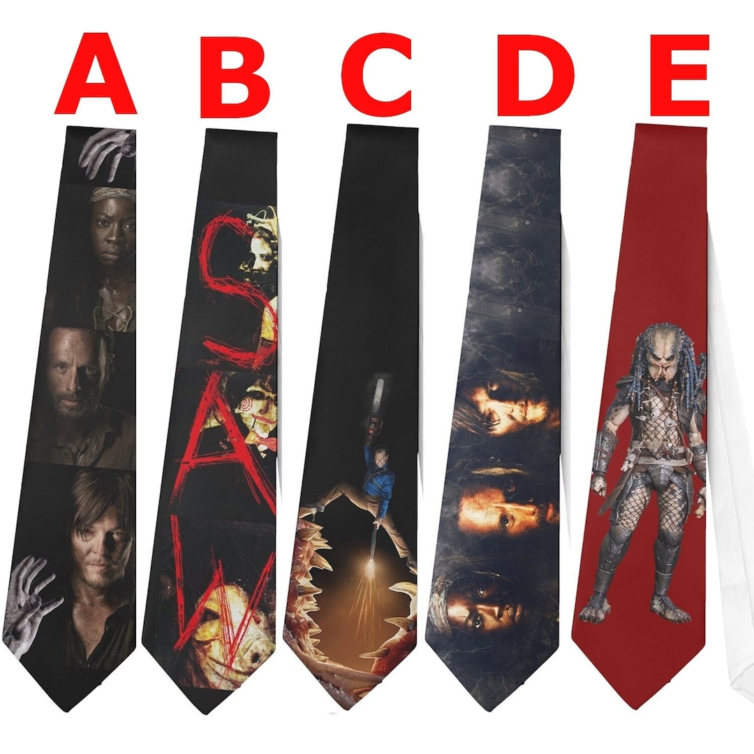 Necktie Walking Evil Zombies Predator Saw Horror Halloween Rick Cosplay ...