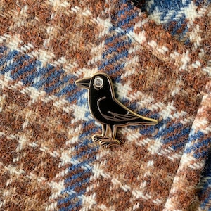 Raven Enamel Pin