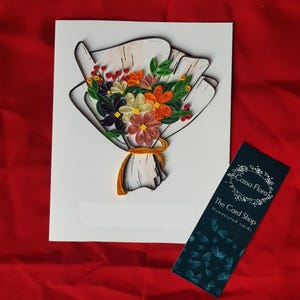 Boeket quilled kaart 2