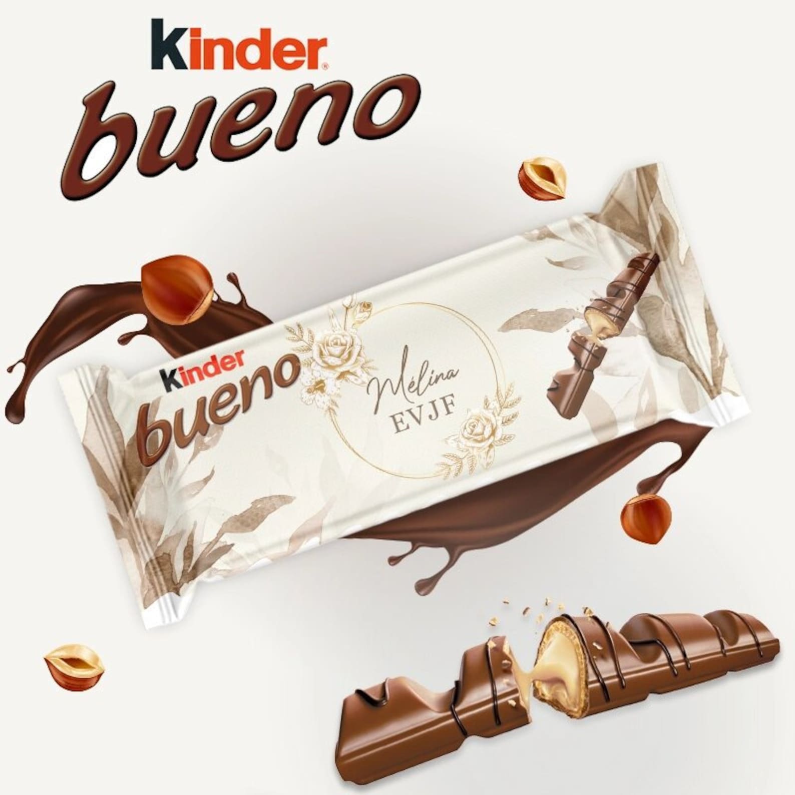 Kinder Bueno personnalisé Anniversaire mariage baptême - Etsy France