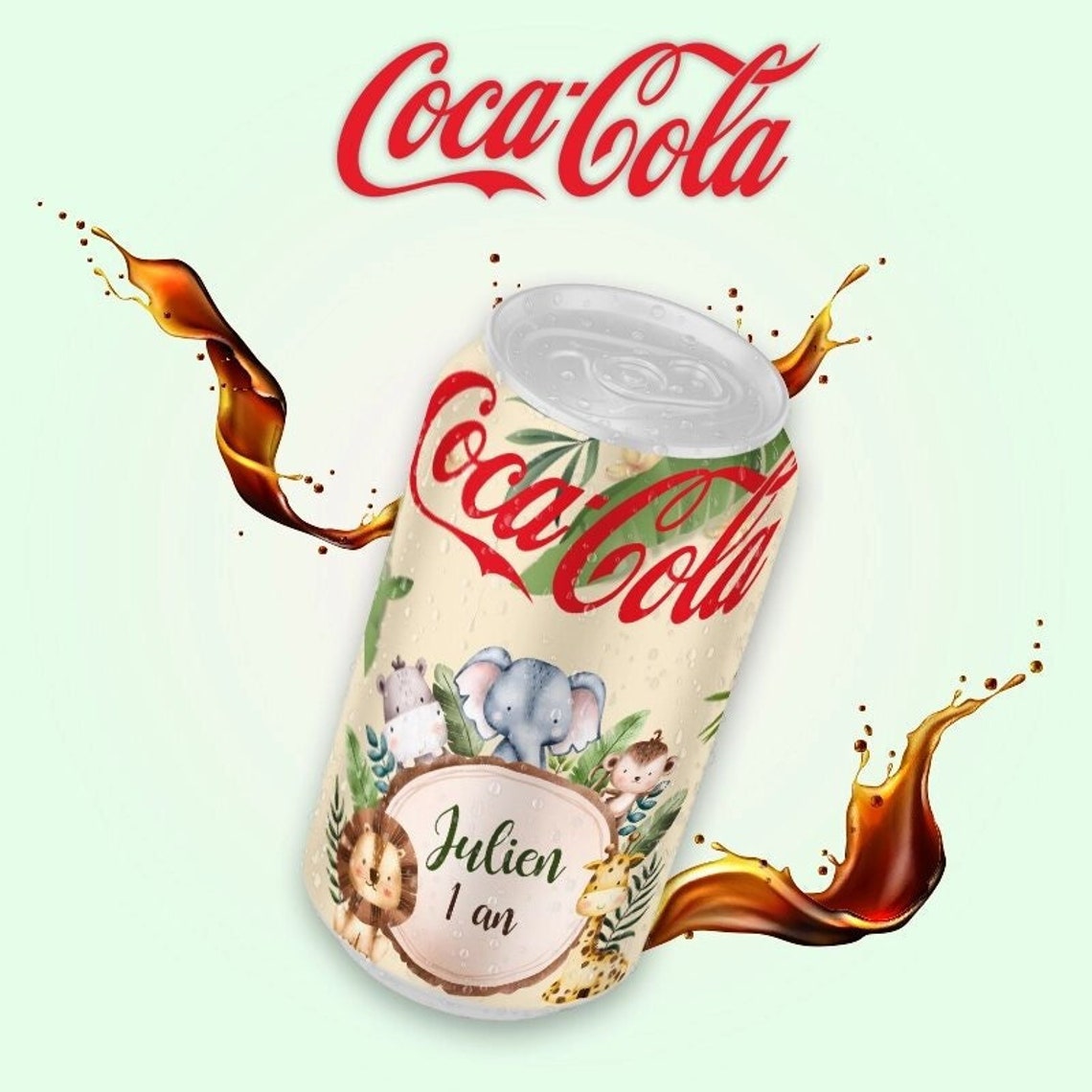 Coca Cola personnalisée Coca cola Anniversaire Mariage Etsy France