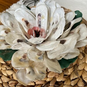 Oyster Shell Magnolia Blossom, Hand Painted, Southern Charm Gifts ...