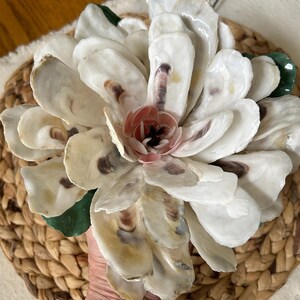 Oyster Shell Magnolia Blossom, Hand Painted, Southern Charm Gifts ...