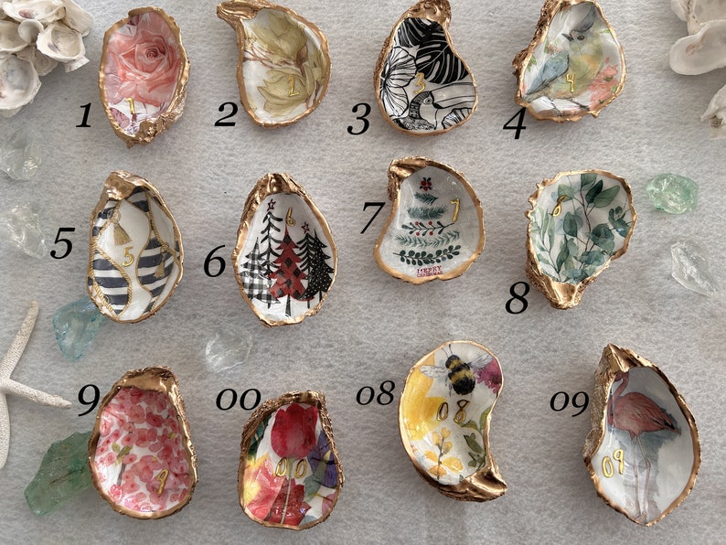 Oyster Shell Ring Dish, Oyster Dish, Oyster Shell, Oyster Ring Dish, Oyster Shell Jewelry Dish, Oyster Dish Silver, Trinket Dish, Shell Dish image 2