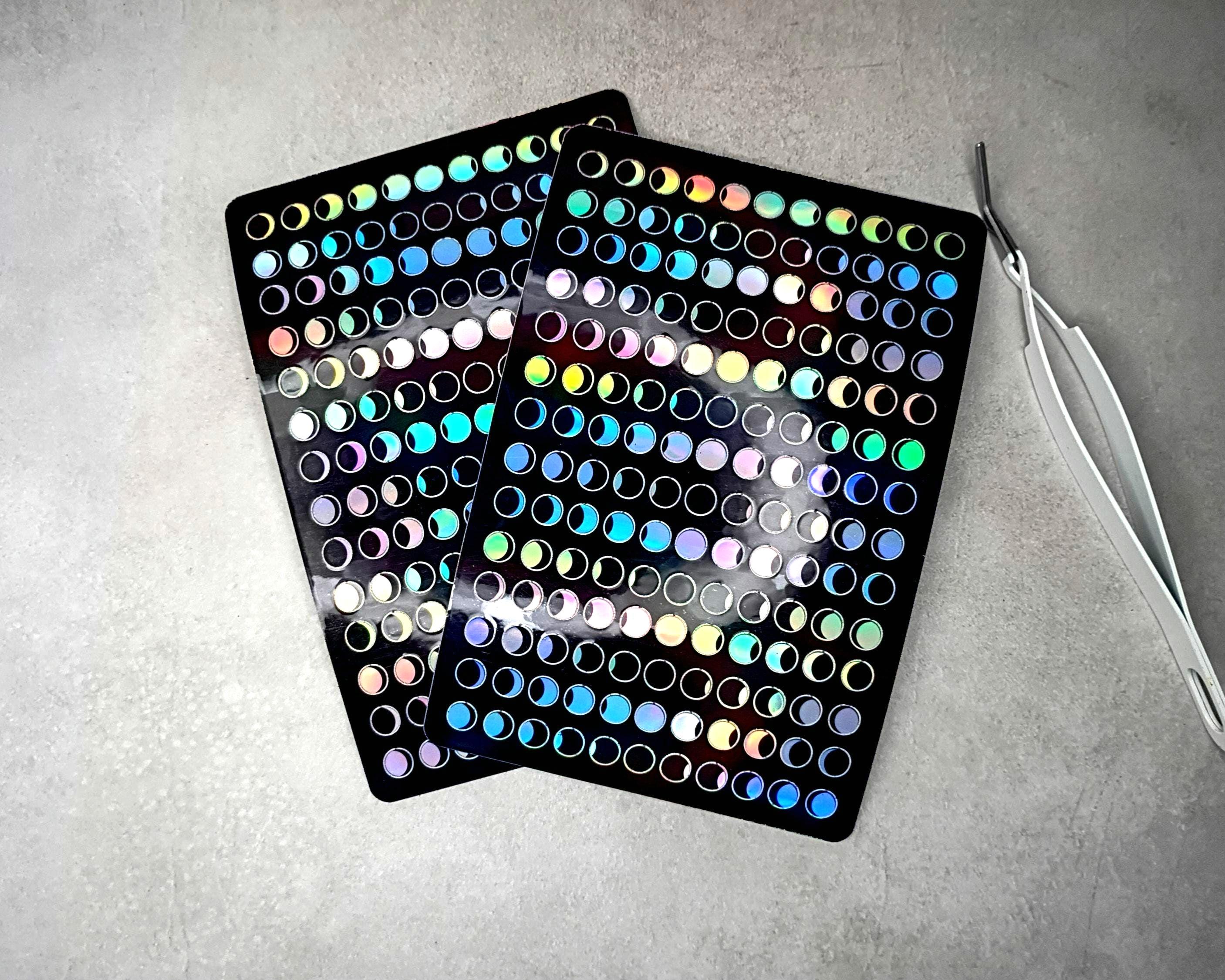Holographic Moon Phases Sticker Sheet - Lunar Calendar Astrology ...