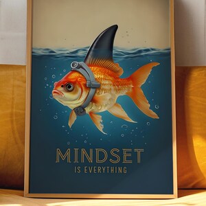 Mindset is Everything Poster | Motivational Digital Download | Quote Wall Art for Office, Classroom or Home Decor