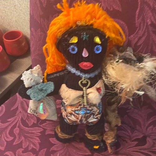 Handmade Shamanic , Ancestral Power Dolls ~( made from a loved ones item of clothing and a shops photo, with herbs and lots of spirit energy) -