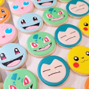 Assorted Poke Ball Themed Cookies