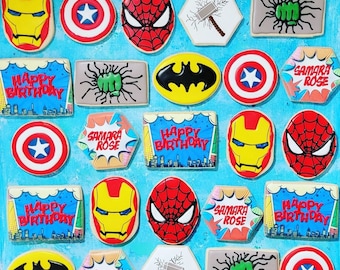 1 Dozen Super Hero Cookies