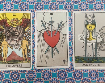 Tarot Legung 3 Fragen ENGLISCH/DEUTSCH