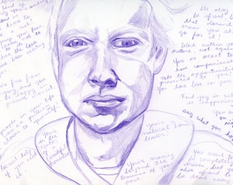 Custom Tarot Portrait + 30 Minute Tarot Reading via Zoom