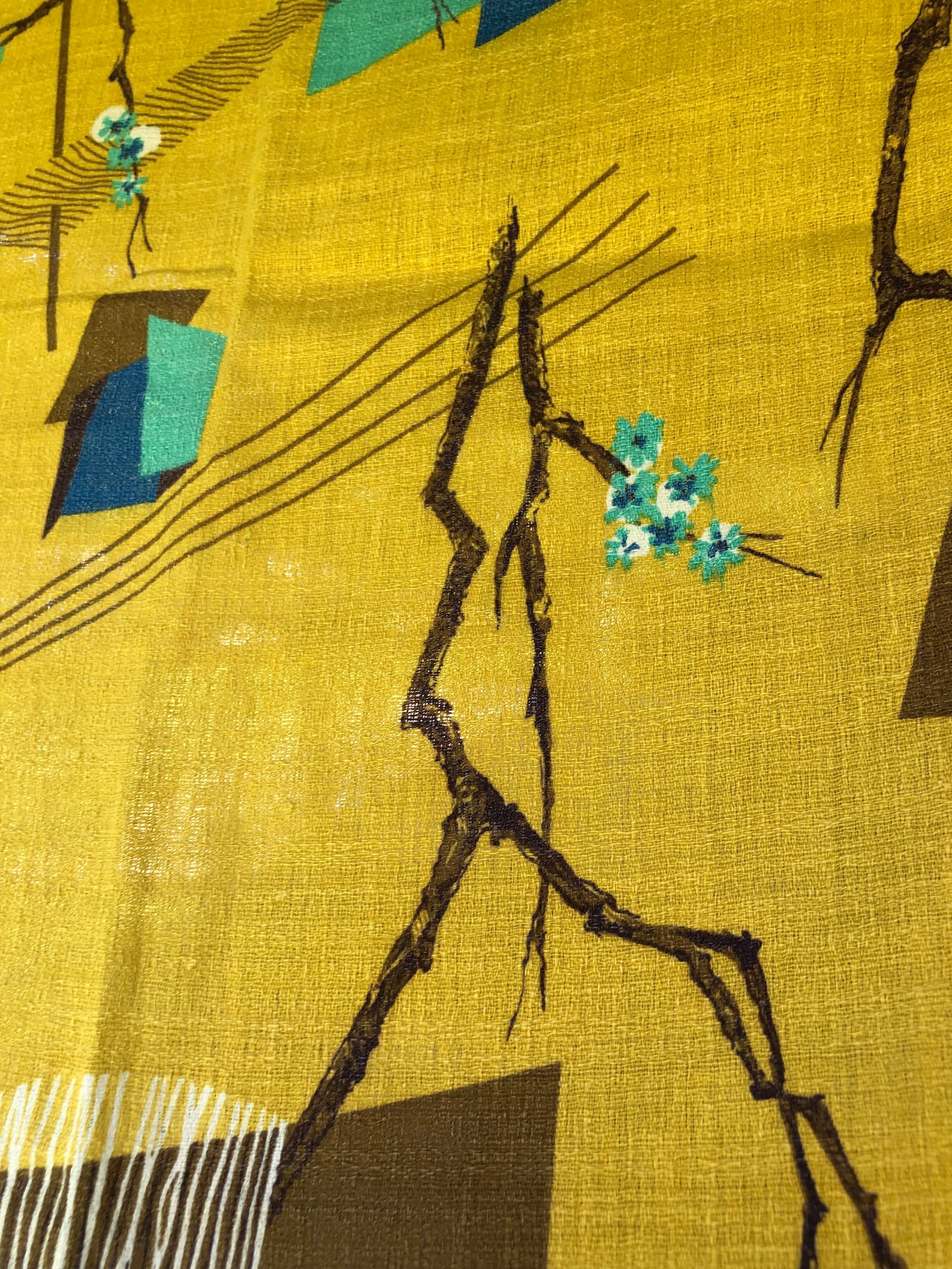 50s Atomic Curtain Panel - Etsy