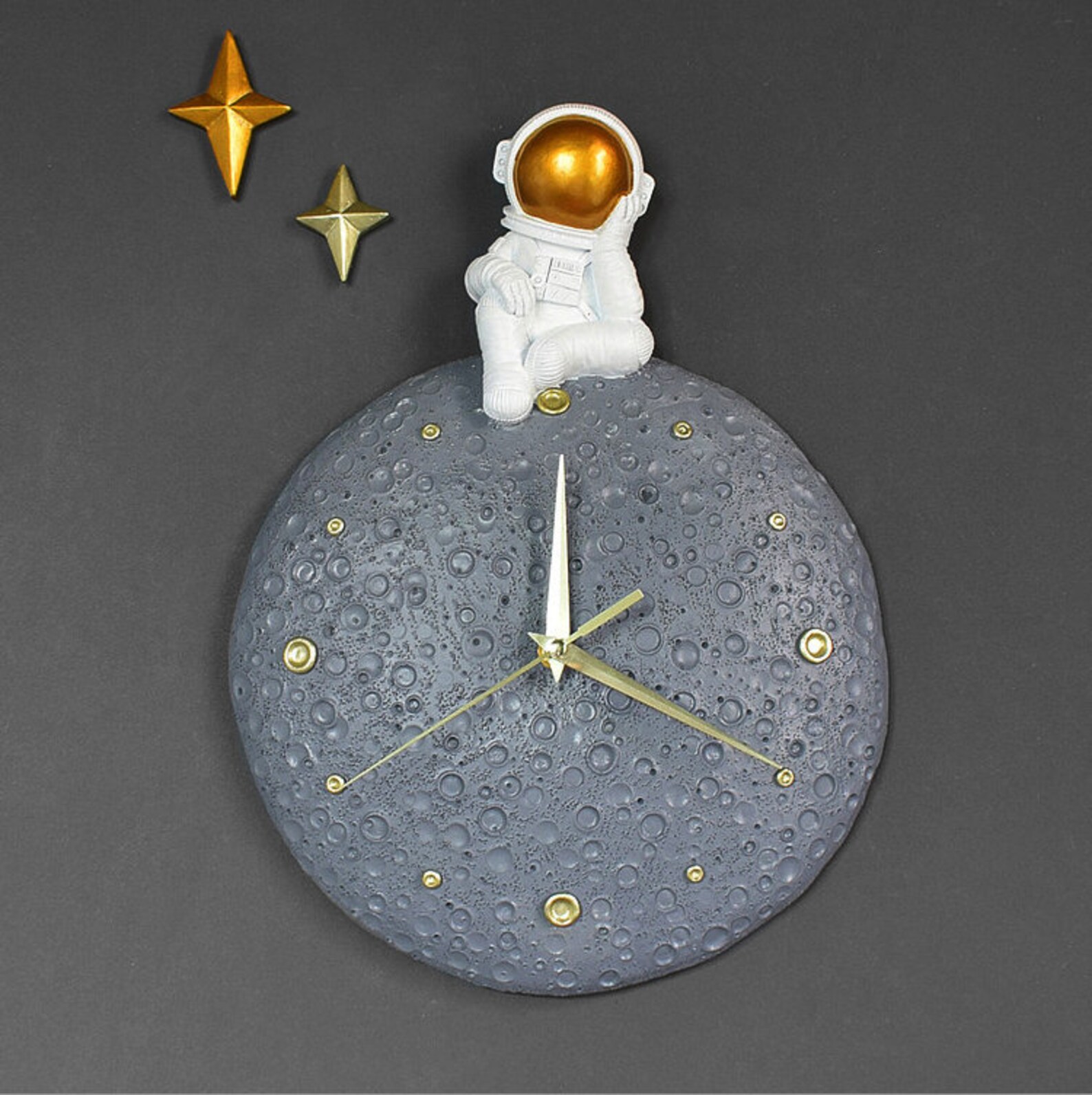 Themed Wall Clock Kitchen Decor Kids Room Decor 3D Astronaut Etsy