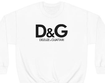 Deleuze & Guattari Sweatshirt | Critical Theory Shirt, Grad School Present, Student, Marxist Sweatshirt, Philosophy Gift, Anti-Capitalist