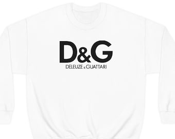 Deleuze & Guattari Sweatshirt | Critical Theory Shirt, Grad School Present, Student, Marxist Sweatshirt, Philosophy Gift, Anti-Capitalist