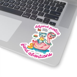 Defund Police Fund Abortions Stickers | Pro Choice, Feminist Gift, Feminist Sticker, Political Present, ACAB Gift, FTP, 1312, Defund Police image 8
