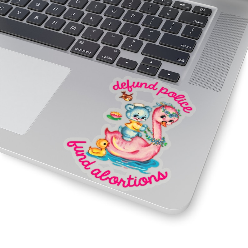 Defund Police Fund Abortions Stickers | Pro Choice, Feminist Gift, Feminist Sticker, Political Present, ACAB Gift, FTP, 1312, Defund Police image 1