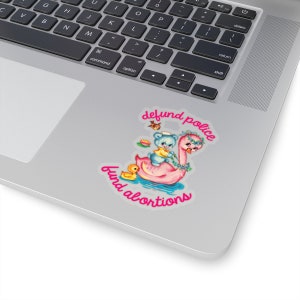Defund Police Fund Abortions Stickers | Pro Choice, Feminist Gift, Feminist Sticker, Political Present, ACAB Gift, FTP, 1312, Defund Police image 6