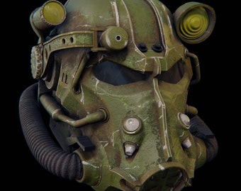 Fallout T-60 helmet 3d model for printing STL FILE
