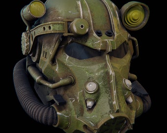 Fallout T-60 helmet 3d model for printing STL FILE