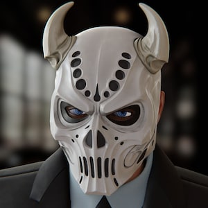 Demon skull mask_STL FILE for 3D printing
