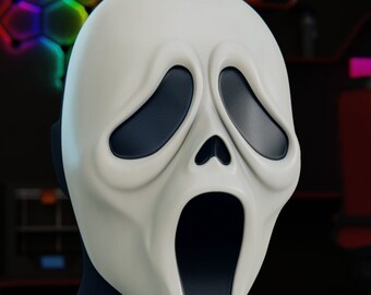 STL file Wearable Scream 6 Ghost Face mask 👻・Model to download and 3D  print・Cults