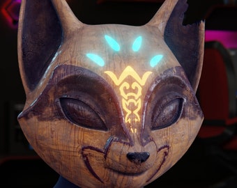 Wood animal mask from Kena: Bridge of Spirits (FanArt)\STL FILE