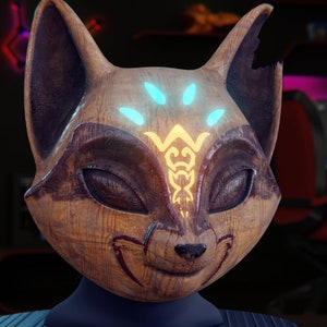 Wood animal mask from Kena: Bridge of Spirits (FanArt)\STL FILE