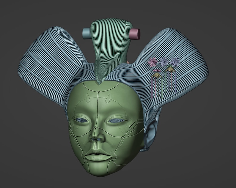 Animatronic Shell Animatronic Geisha Head From Ghost in the Shell /3D Printable Files - Etsy