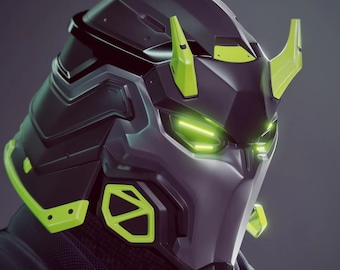 CYBER SAMURAI - cosplay helmet - digital STL file for 3D-printing